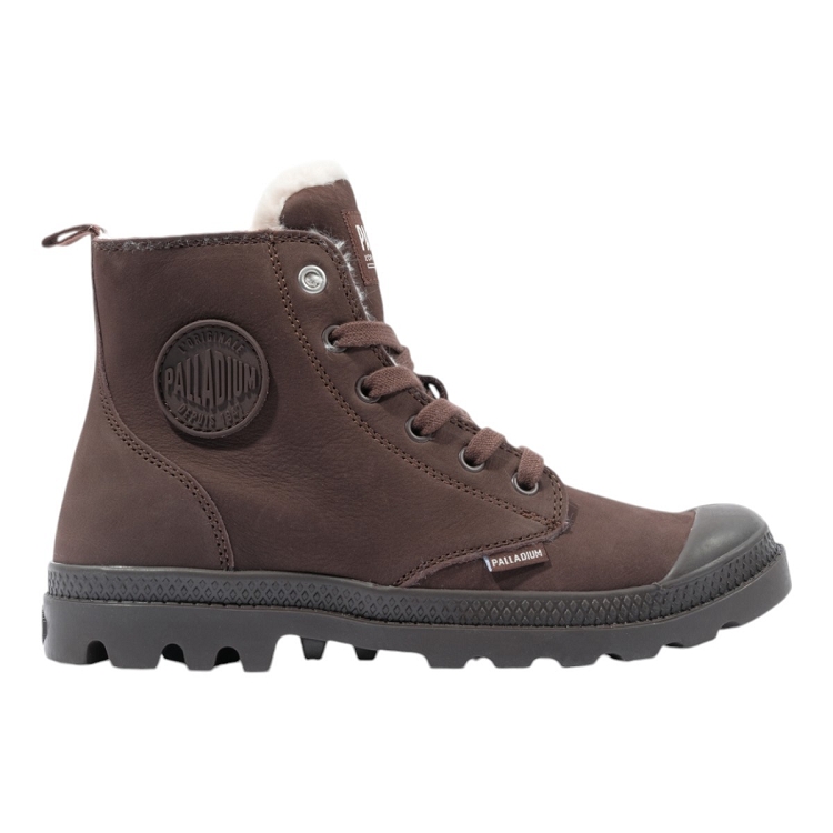 femme Palladium femme pampa hi zip wl marron