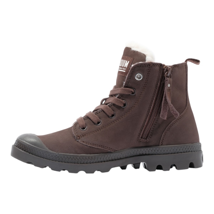 Palladium femme pampa hi zip wl marron1860511_3 sur voshoes.com