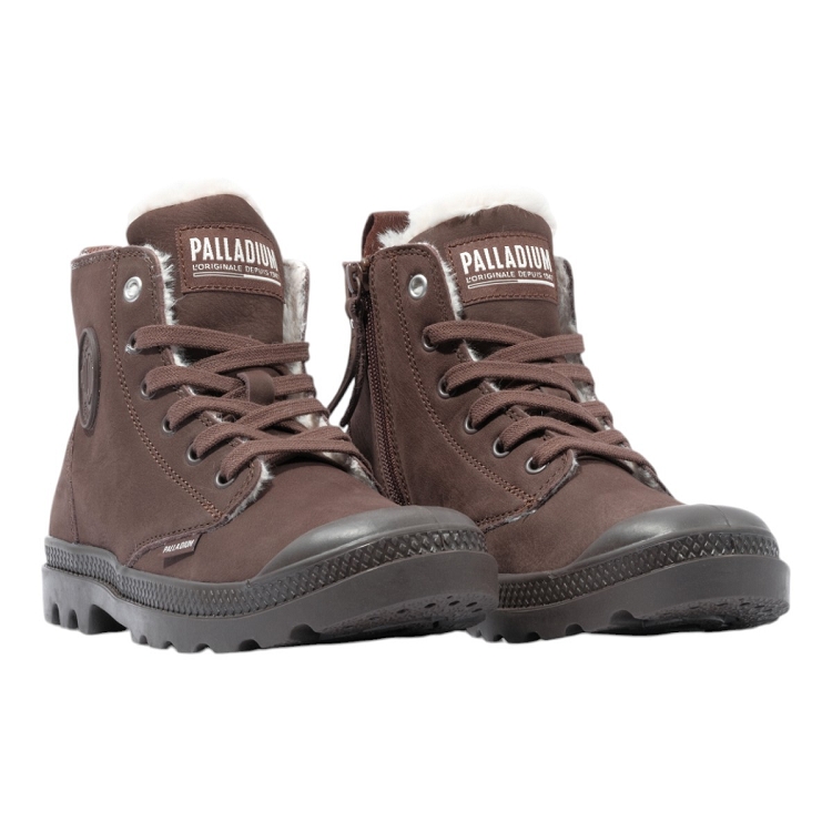 Palladium femme pampa hi zip wl marron1860511_5 sur voshoes.com