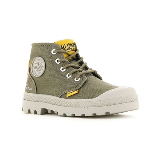 Bottines fille Palladium pampa supply vert VoShoes