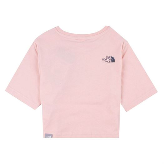 The north face femme ghye  bnhgg ss cropped graphic tee rose1990601_2 sur voshoes.com