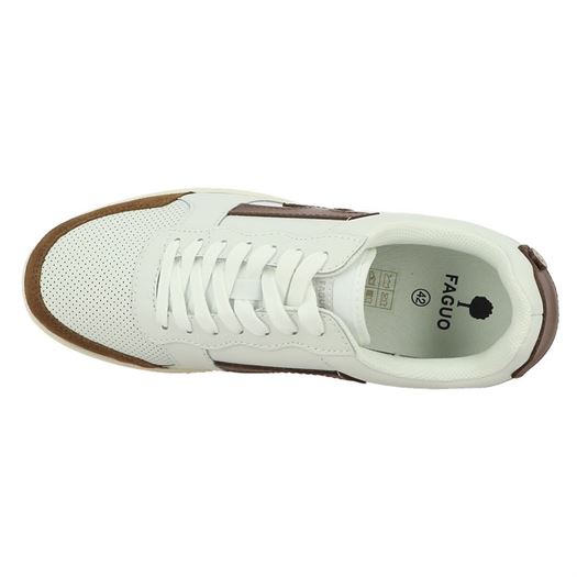 Faguo homme hazel leather suede blanc2046201_5 sur voshoes.com