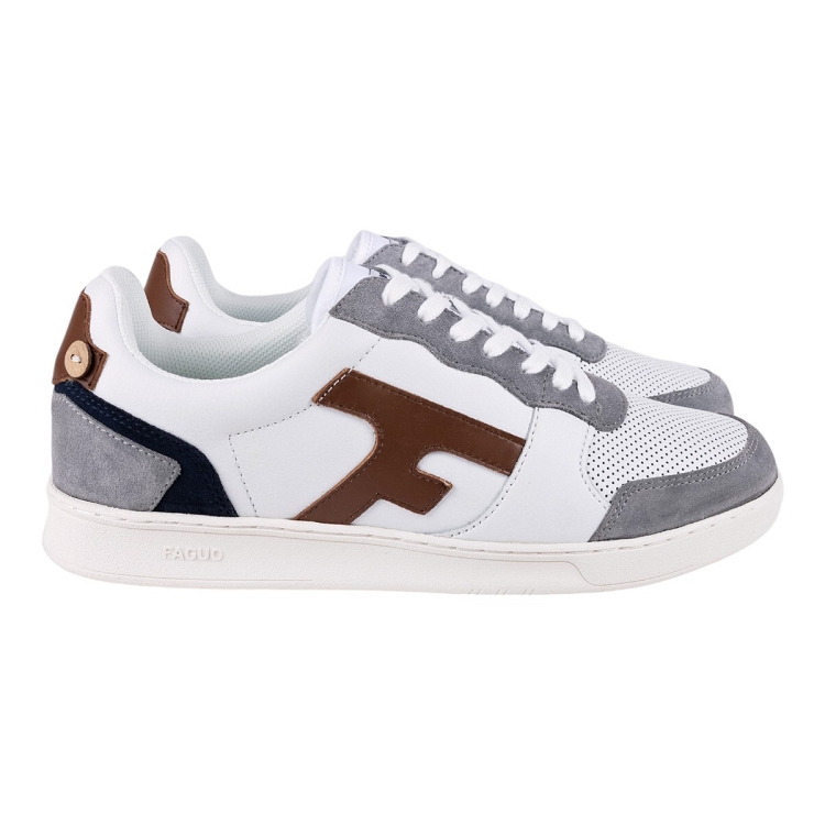 homme Faguo homme hazel  leather suede blanc