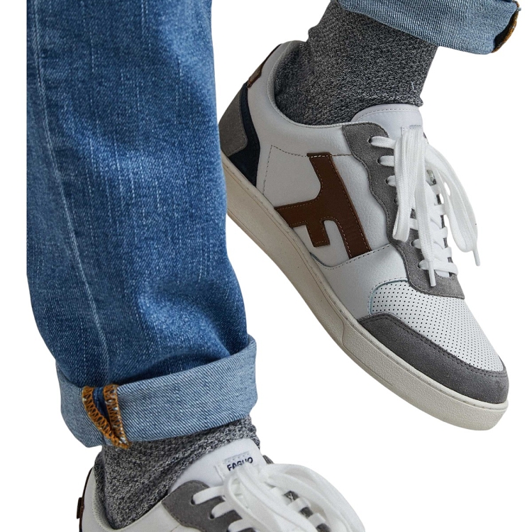 Faguo homme hazel  leather suede blanc2046202_5 sur voshoes.com