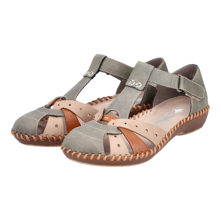 Rieker femme m1655 vert2126003_4 sur voshoes.com