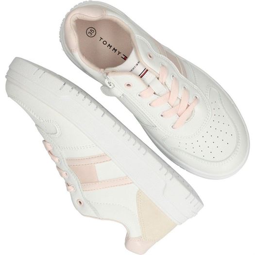 Tommy hilfiger femme flag low cut blanc2174001_4 sur voshoes.com