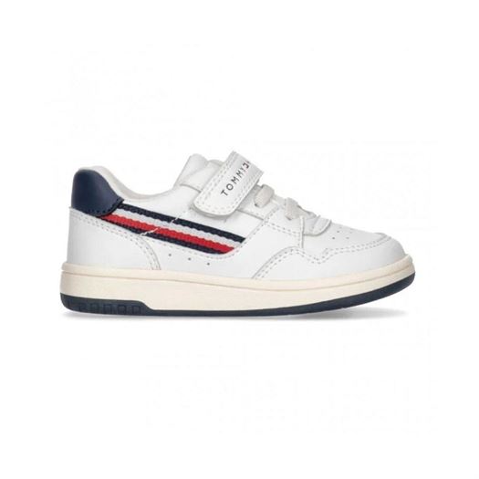 garcon Tommy hilfiger garcon stripes low cut blanc