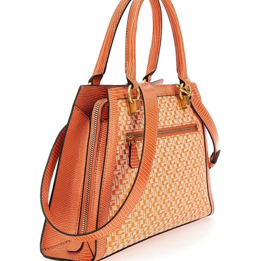 Guess femme stephi girlfriend satchel orange2201003_2 sur voshoes.com