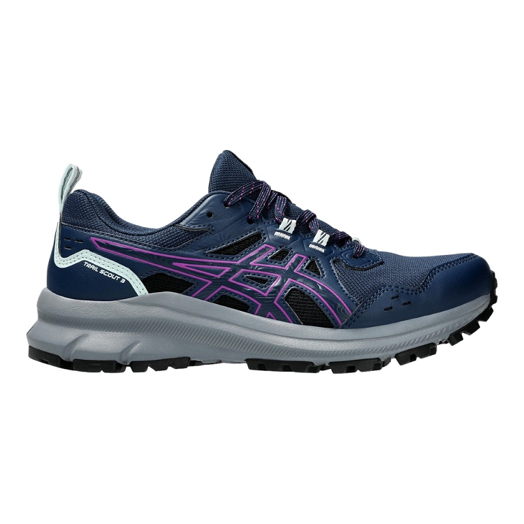 femme Asics femme trail scout 3 bleu