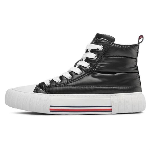 Tommy hilfiger femme high top laceup sneaker noir2271502_3 sur voshoes.com