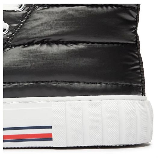 Tommy hilfiger femme high top laceup sneaker noir2271502_6 sur voshoes.com