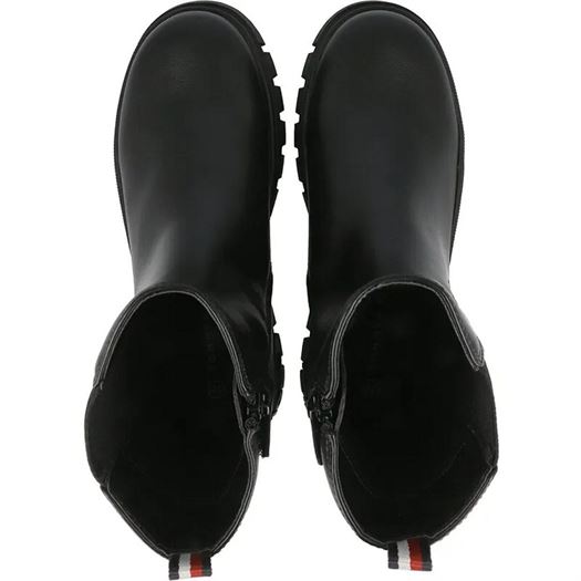 Tommy hilfiger femme lace up bootie noir2271801_3 sur voshoes.com