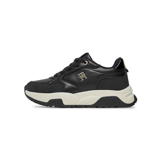 Tommy hilfiger femme low cut lace up sneaker noir2271901_3 sur voshoes.com