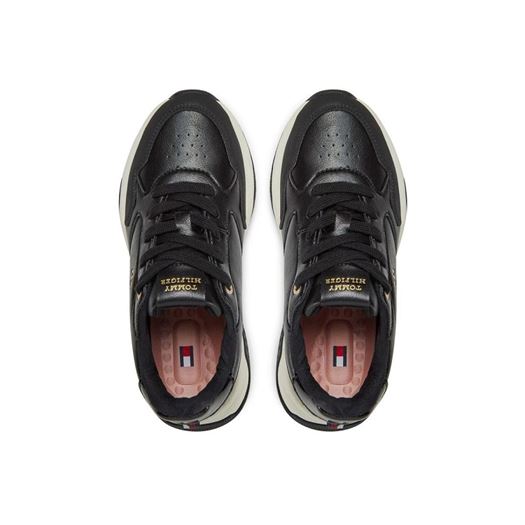 Tommy hilfiger femme low cut lace up sneaker noir2271901_5 sur voshoes.com