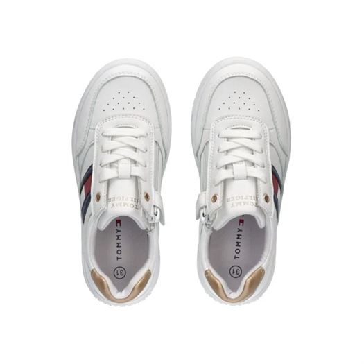 Tommy hilfiger femme flag low cut lace up snea blanc2272001_3 sur voshoes.com