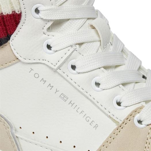 Tommy hilfiger femme hiht top lace up sneaker blanc2272101_5 sur voshoes.com