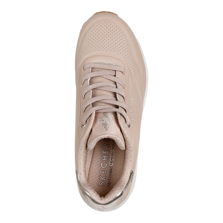 Skechers femme uno   shimmer away beige2311903_4 sur voshoes.com