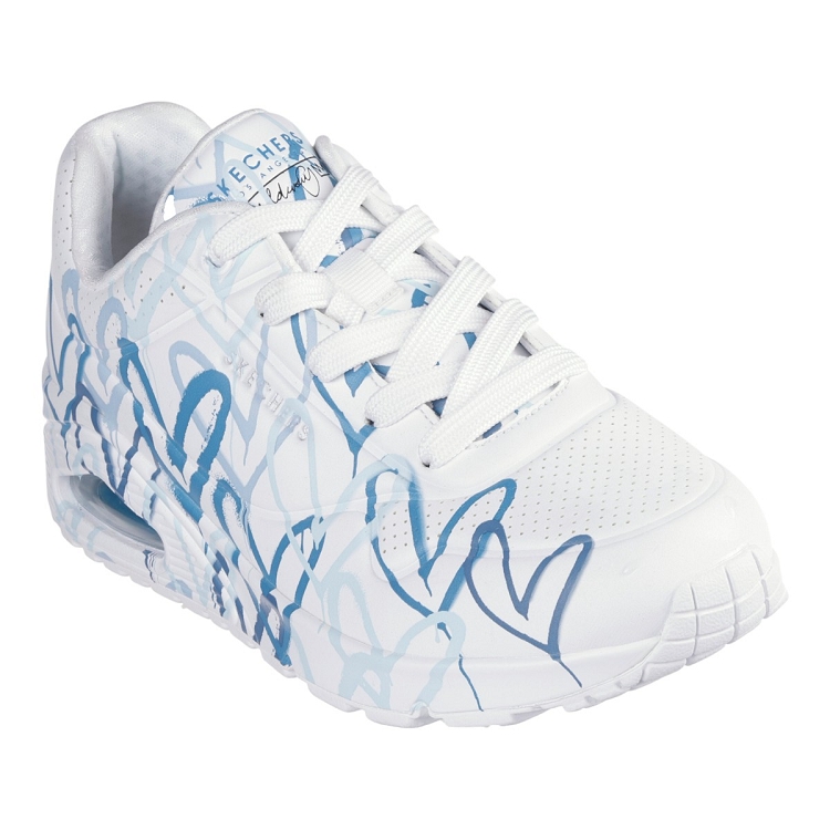 Skechers femme uno spread the love blanc2312004_2 sur voshoes.com