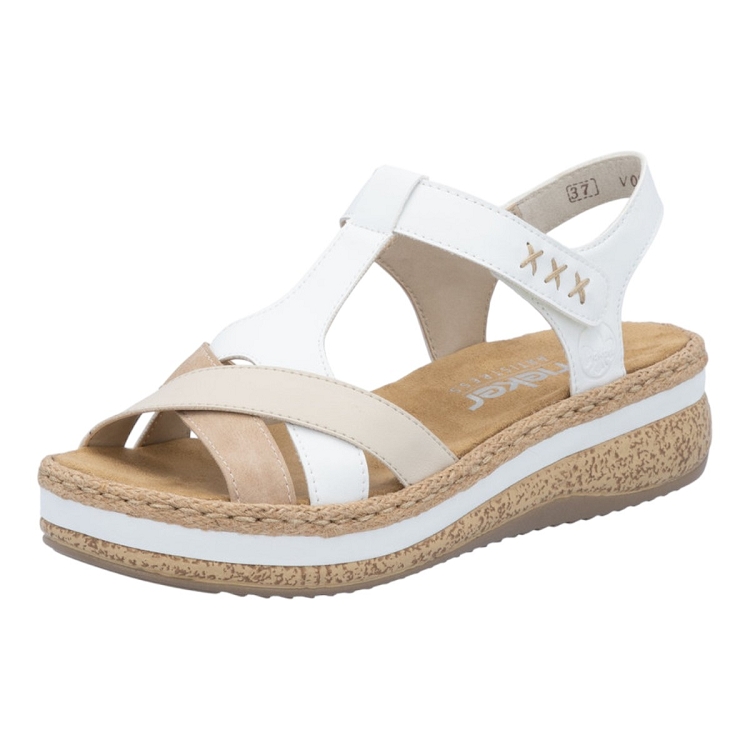 Rieker femme v0919 blanc2321002_2 sur voshoes.com