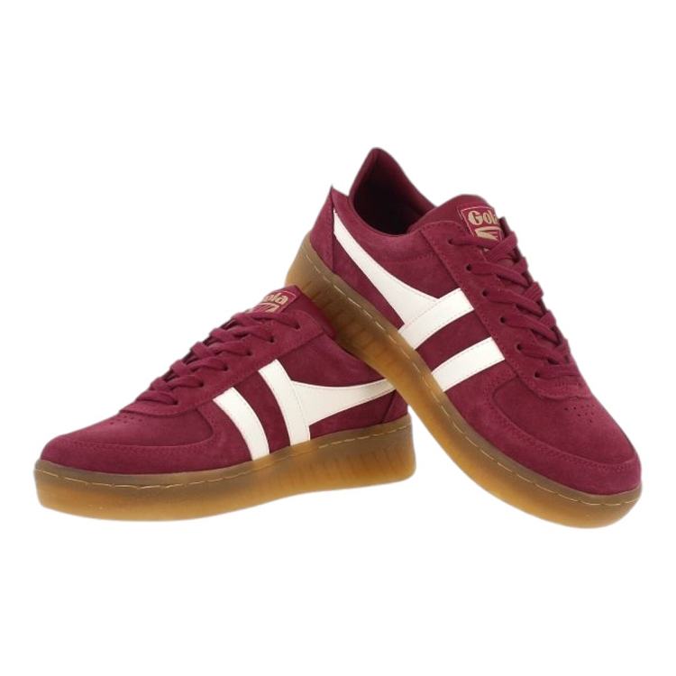 Gola femme grandslam suede bordeaux2354503_4 sur voshoes.com