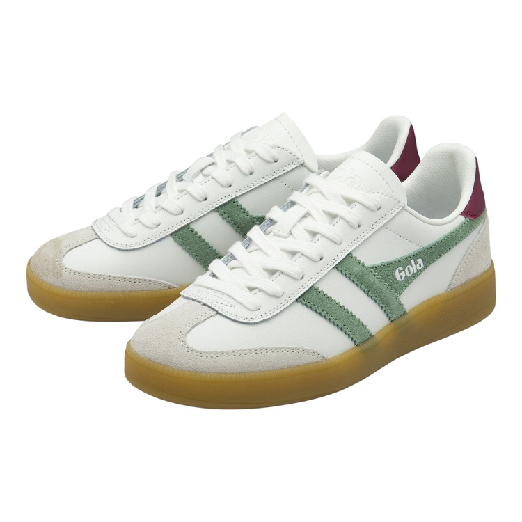 Gola femme viper leather blanc2355004_3 sur voshoes.com