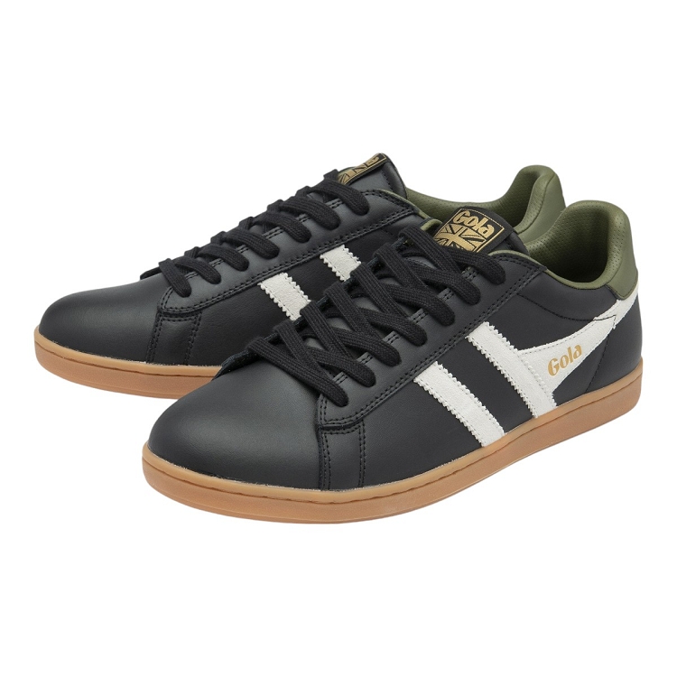 Gola femme equipe ii leather noir2355201_3 sur voshoes.com