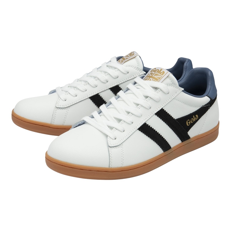 Gola homme equipe ii leather blanc2355202_3 sur voshoes.com