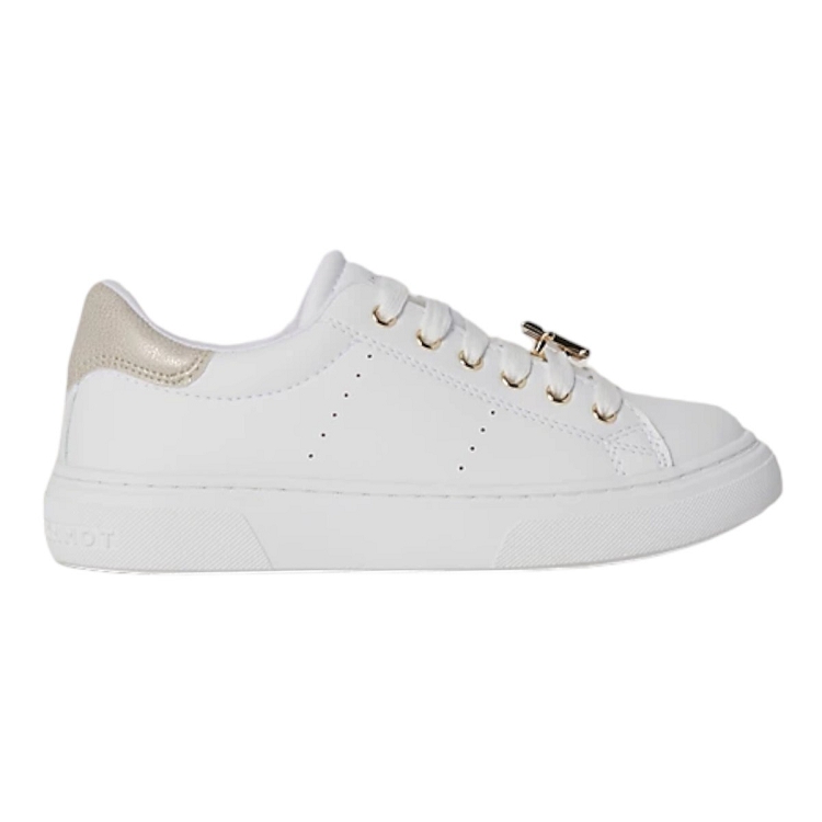 fille Tommy hilfiger fille low cut lace up sneaker blanc