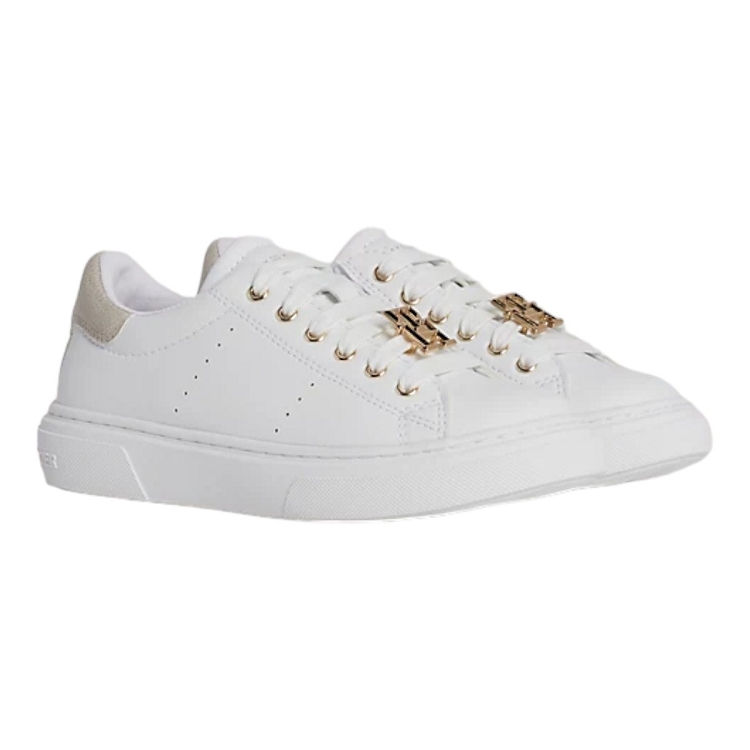 Tommy hilfiger fille low cut lace up sneaker blanc2357701_2 sur voshoes.com