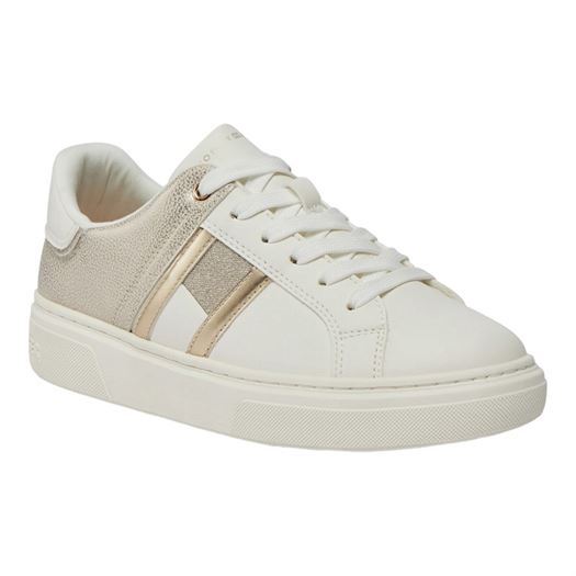 Tommy hilfiger femme flag low cut lace up snea blanc2357801_2 sur voshoes.com