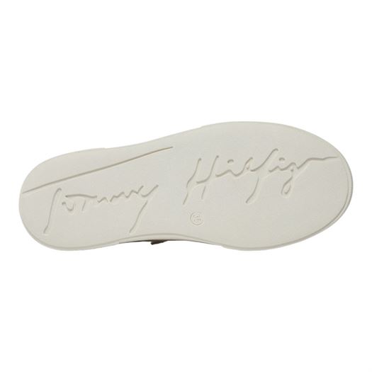 Tommy hilfiger femme flag low cut lace up snea blanc2357801_6 sur voshoes.com