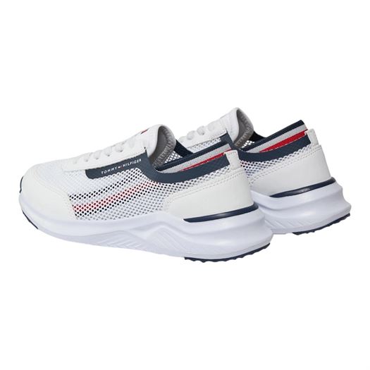 Tommy hilfiger femme stripes low cut lace up s blanc2357901_4 sur voshoes.com