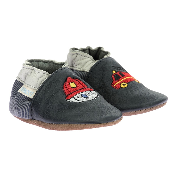 Robeez garcon badge fire bleu2380301_2 sur voshoes.com