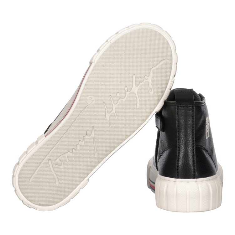 Tommy hilfiger femme high top lace up noir2500901_5 sur voshoes.com