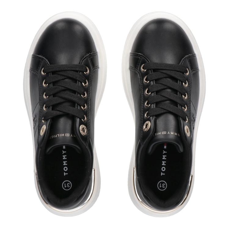 Tommy hilfiger femme low cut lace up noir2501101_3 sur voshoes.com