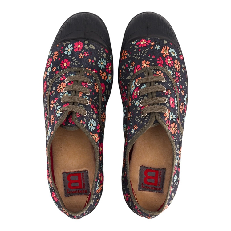 Bensimon femme lacet femme liberty multicolore2501301_5 sur voshoes.com