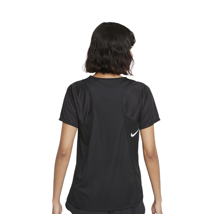 Nike femme dri fit rac t shirt w noir2526101_5 sur voshoes.com