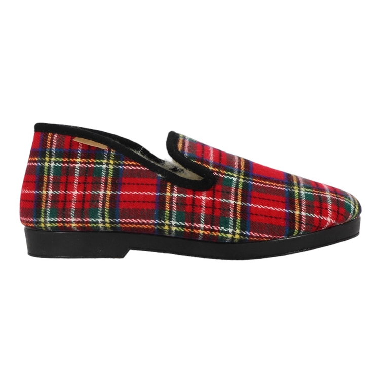 homme Maison de l espadrille homme pantoufle laine rouge