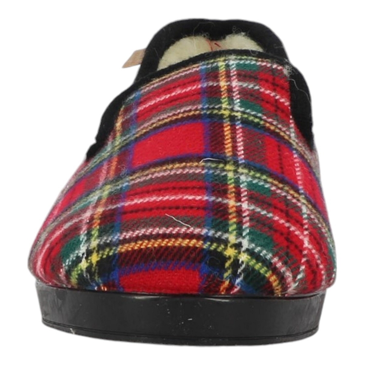 Maison de l espadrille homme pantoufle laine rouge2534601_4 sur voshoes.com