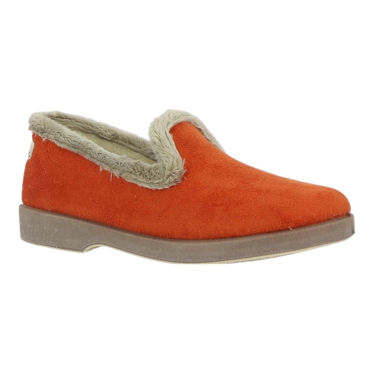 Maison de l espadrille femme charentaise bamara orange2534701_2 sur voshoes.com