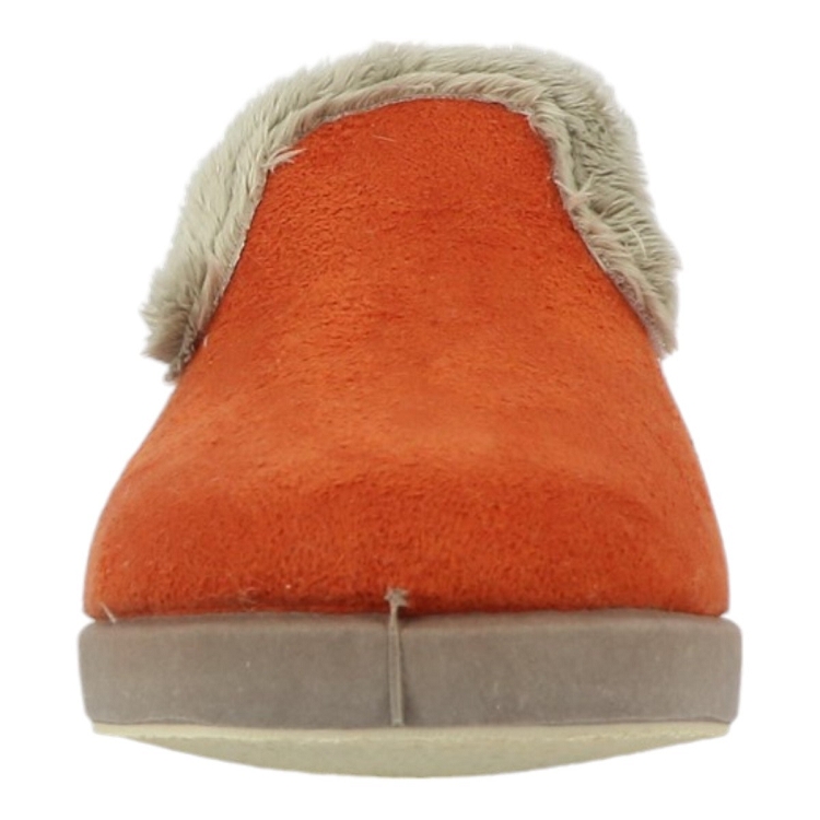 Maison de l espadrille femme charentaise bamara orange2534701_4 sur voshoes.com