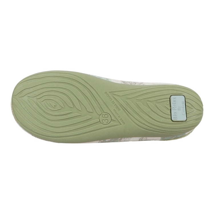 Maison de l espadrille femme mule hiboux vert2535401_6 sur voshoes.com