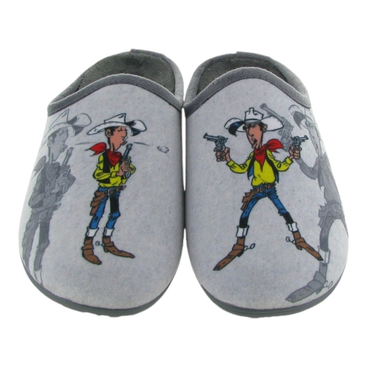 Maison de l espadrille homme lucky luke gris2535801_2 sur voshoes.com