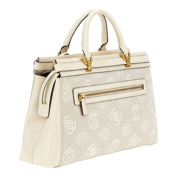 Guess femme sestri logo luxury satchel beige2538401_2 sur voshoes.com