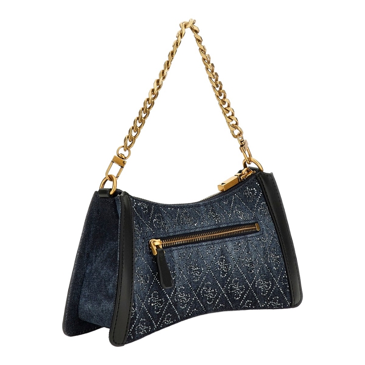 Guess femme dili top zip shoulder bag noir2538701_2 sur voshoes.com