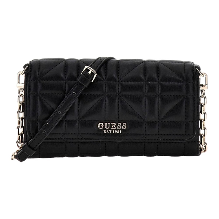 femme Guess femme assia crossbody flap organizer noir