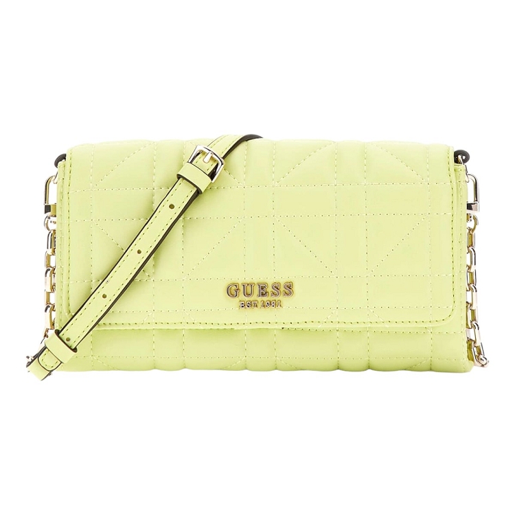 femme Guess femme assia crossbody flap organizer jaune