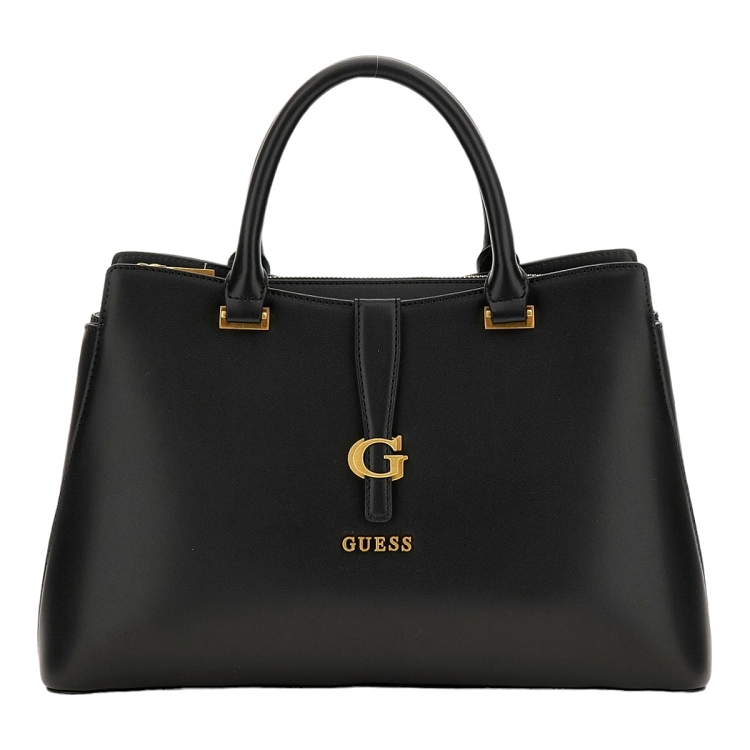 femme Guess femme kuba tri compartment satchel noir