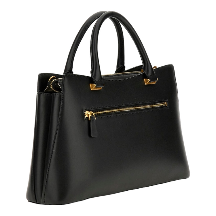 Guess femme kuba tri compartment satchel noir2540701_2 sur voshoes.com