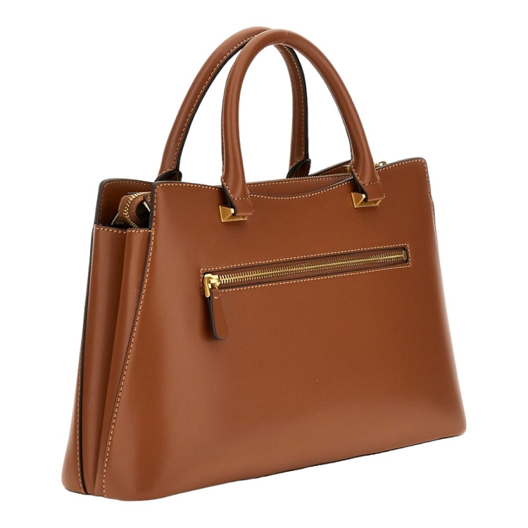 Guess femme kuba tri compartment satchel marron2540702_2 sur voshoes.com